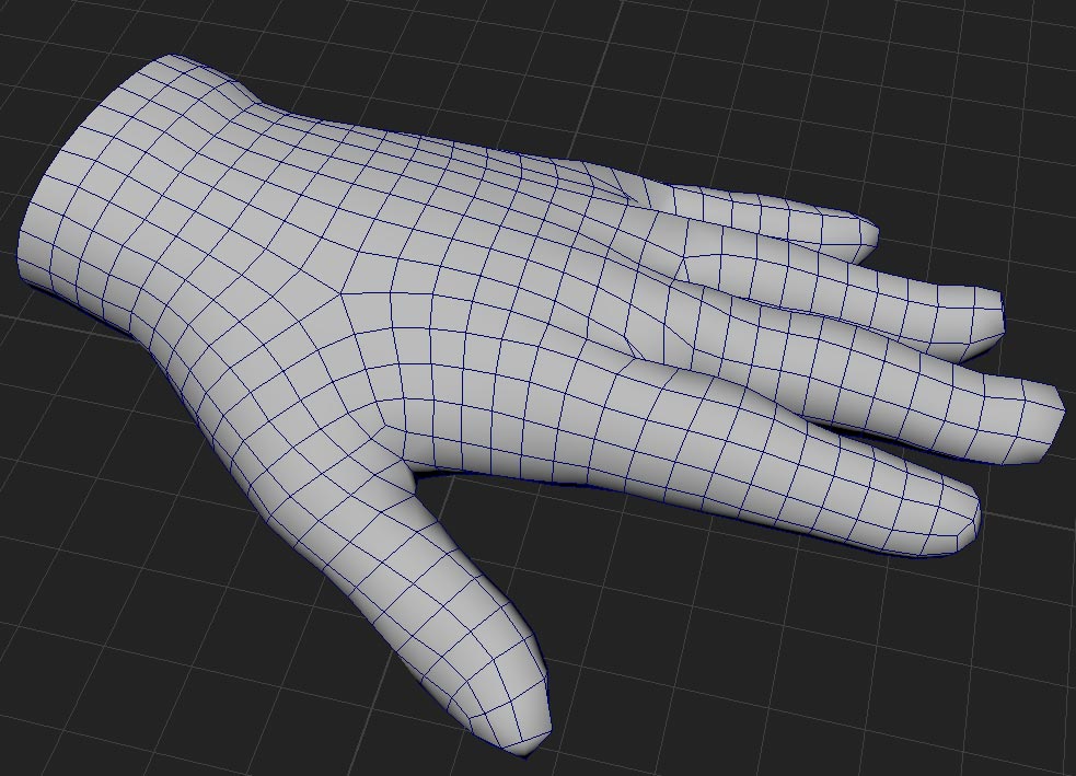 3D Clothing Glove Model mesh