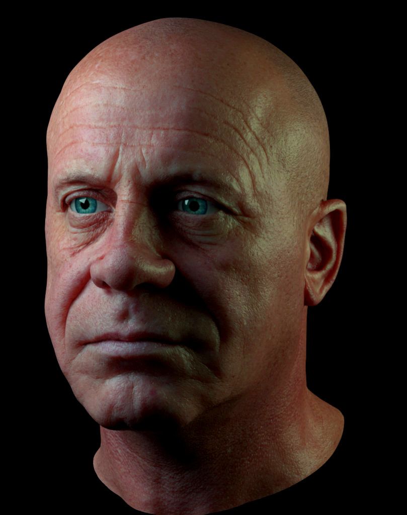 Gene 3D head Scan Skin Shader Test